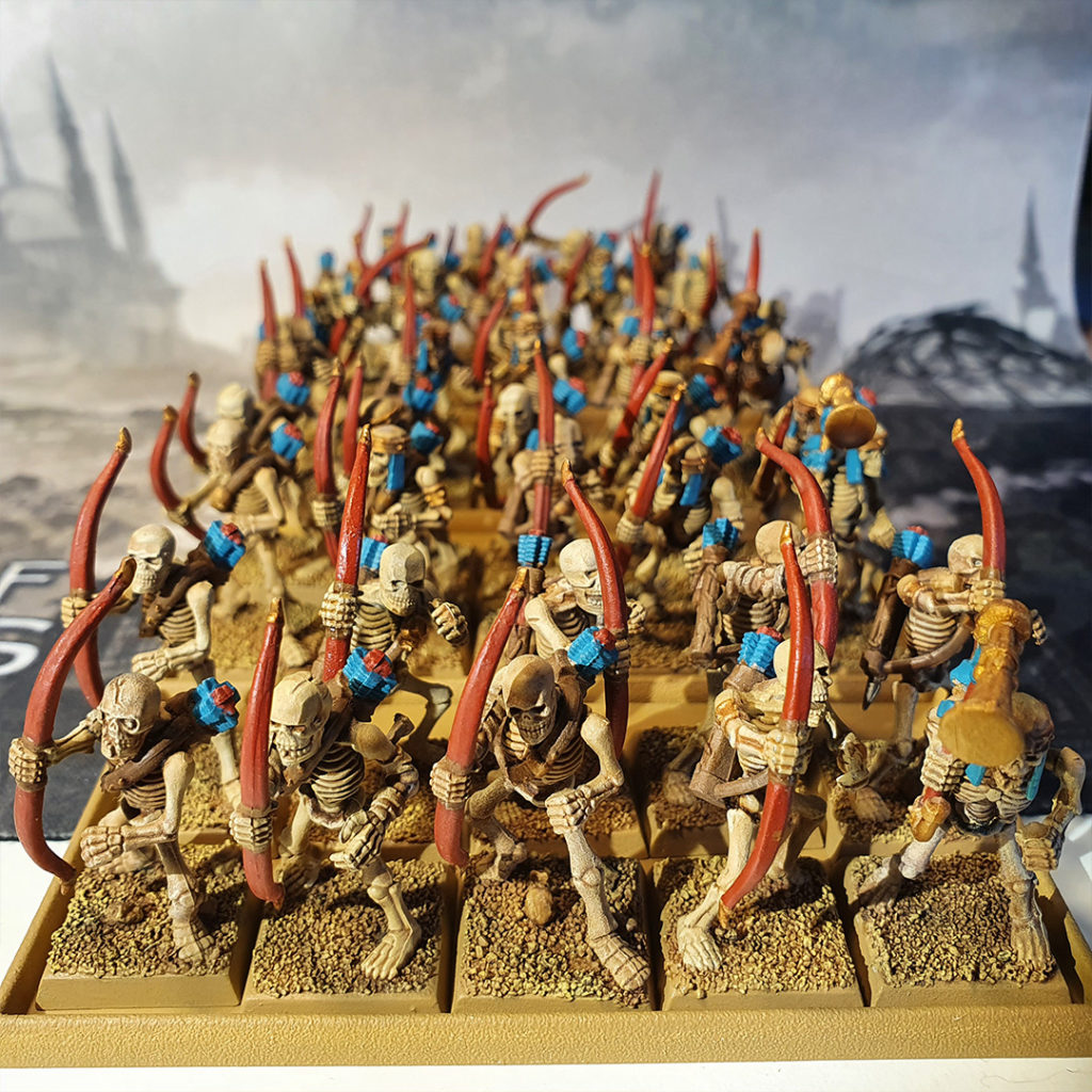 Figurine peinte de Skeleton Archers des Tomb Kings