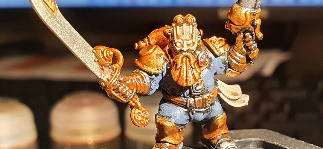 Test de peinture d'une figurine d'Arkanaut Company pour Age of Sigmar